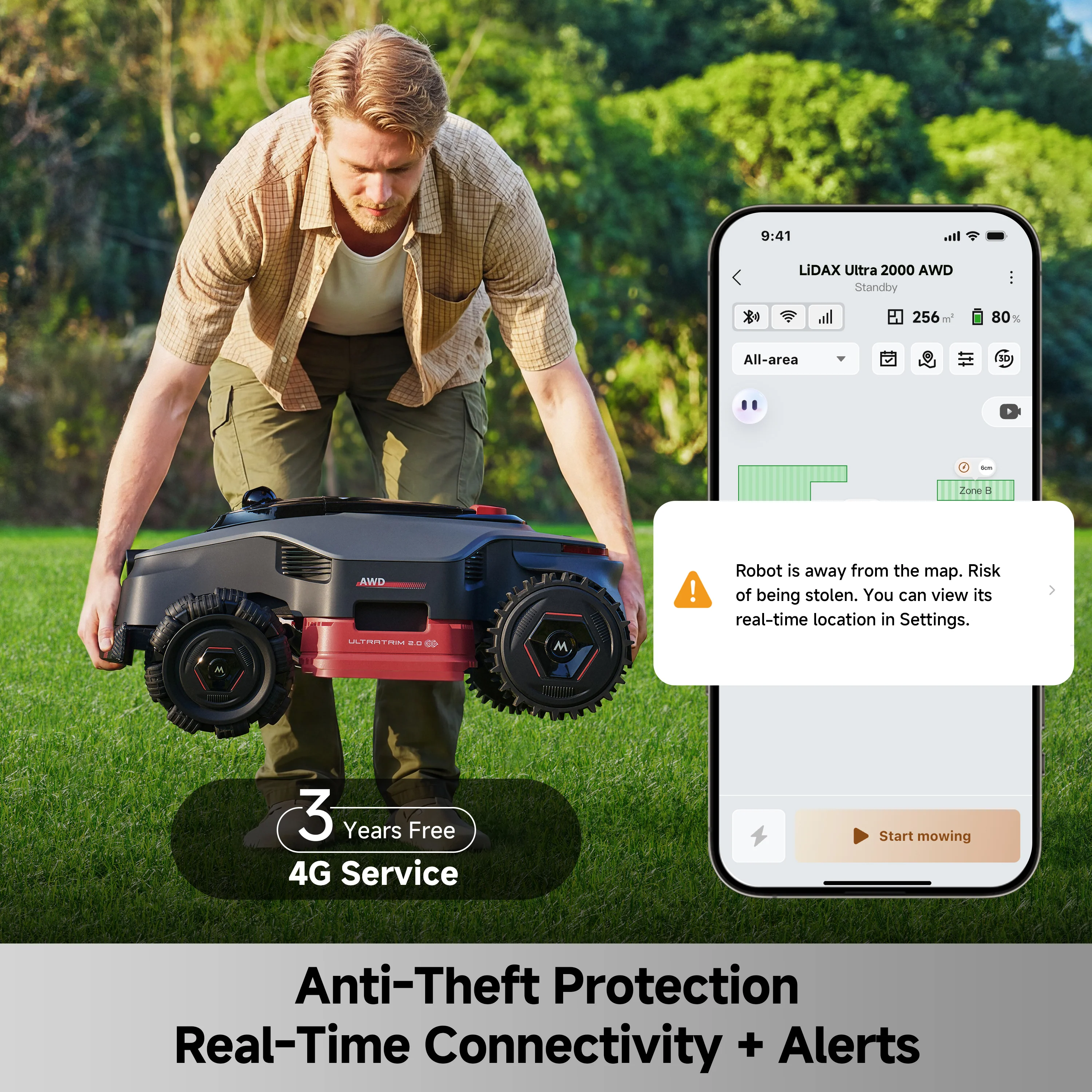 MOVA Lidax Ultra 3000 AWD Robotic Lawn Mower | 0.75 acre - Image 9